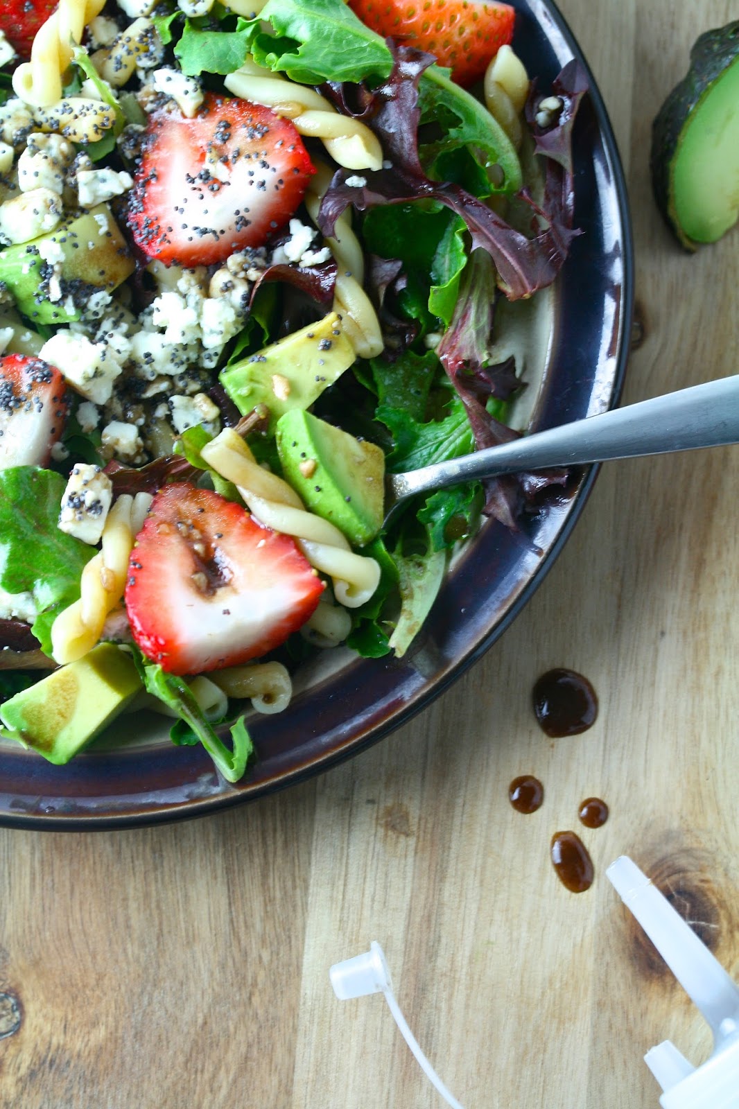 Oregon Transplant Strawberry & Avocado Pasta Salad