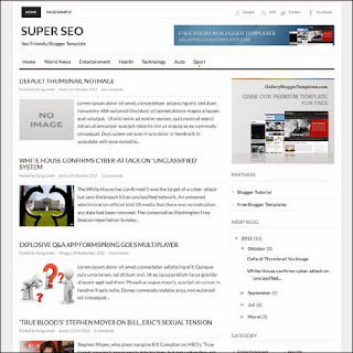 Super SEO free blogger template