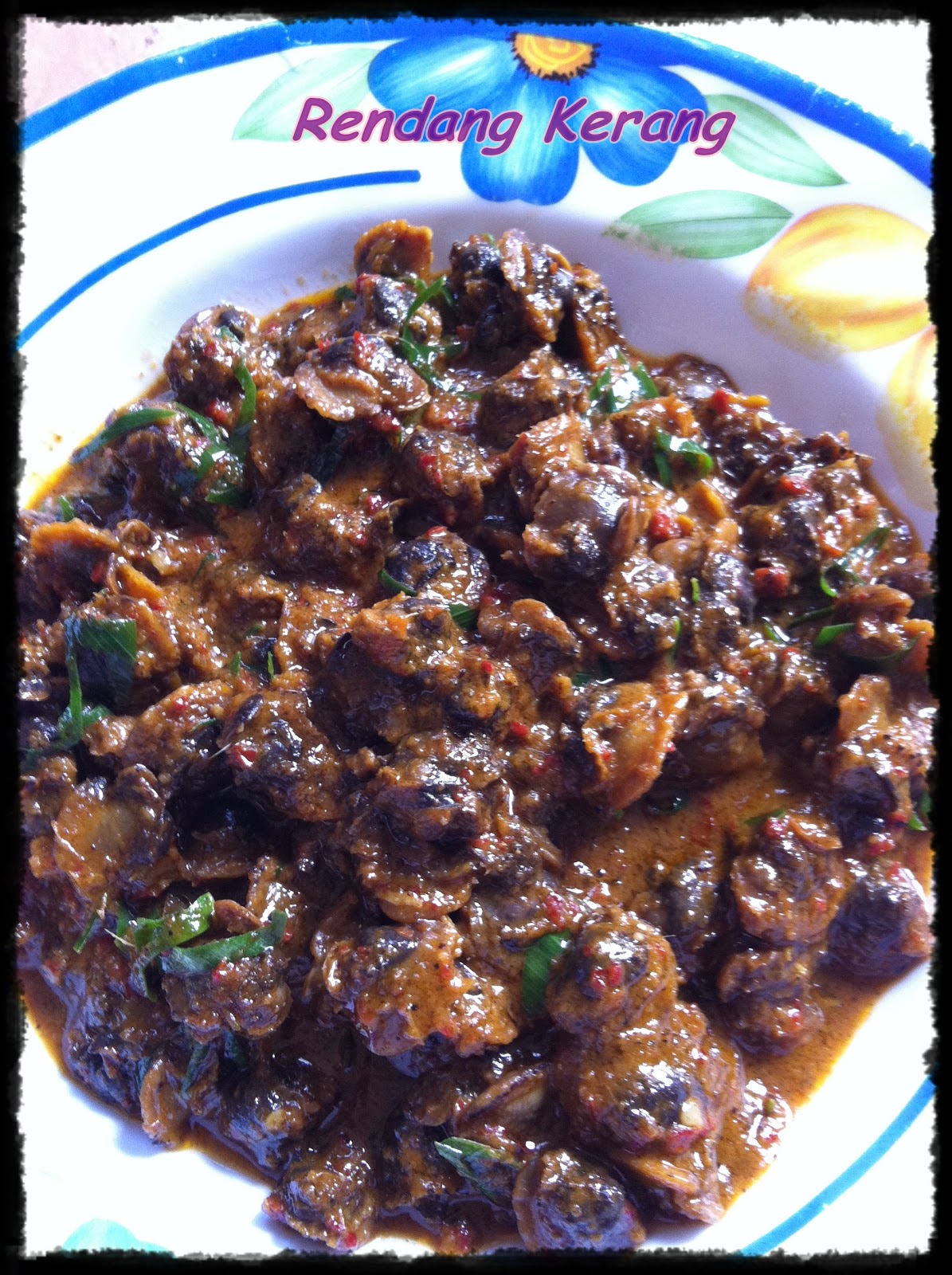 Resepi Kehidupanku Rendang Kerang