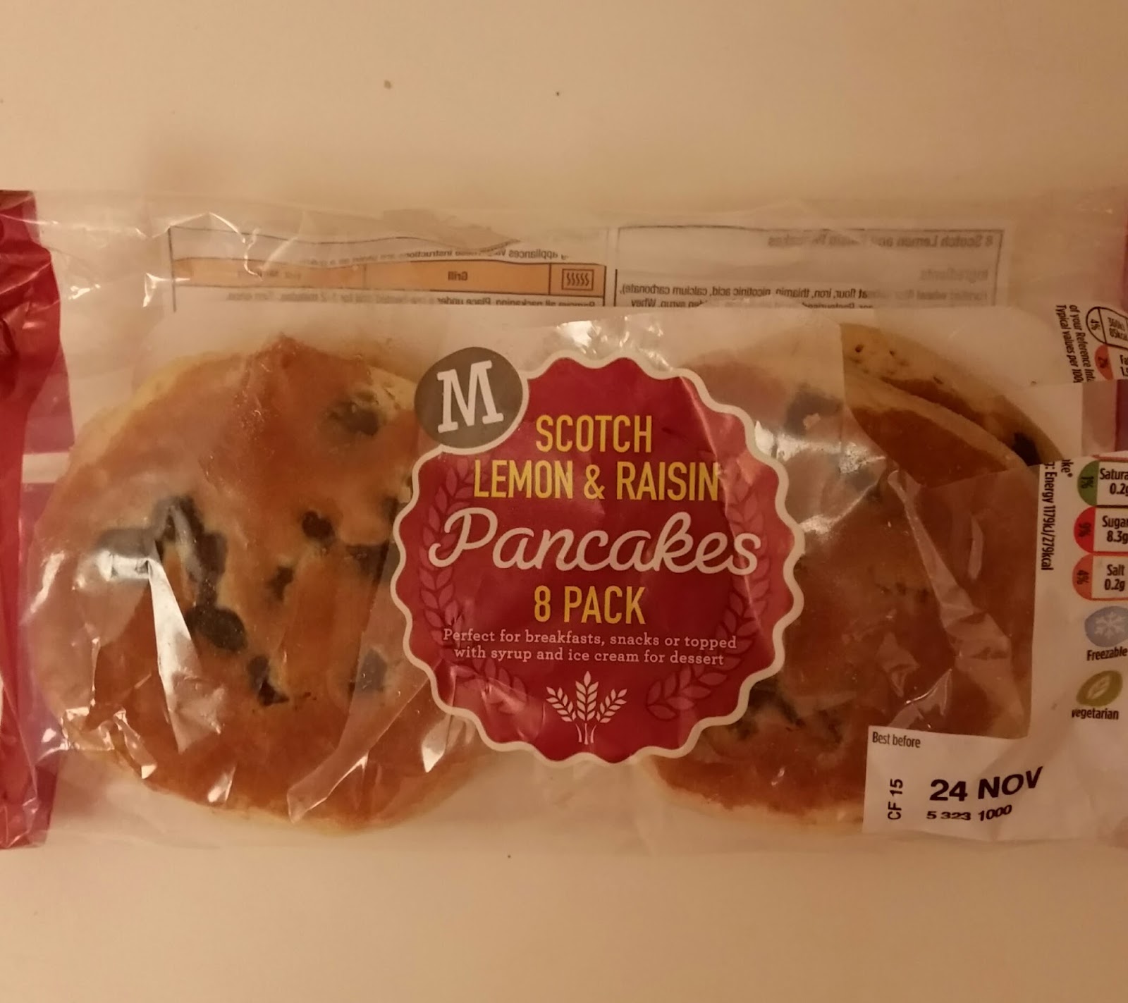 Trust Me Treats Morrisons Lemon & Raisin Pancakes review