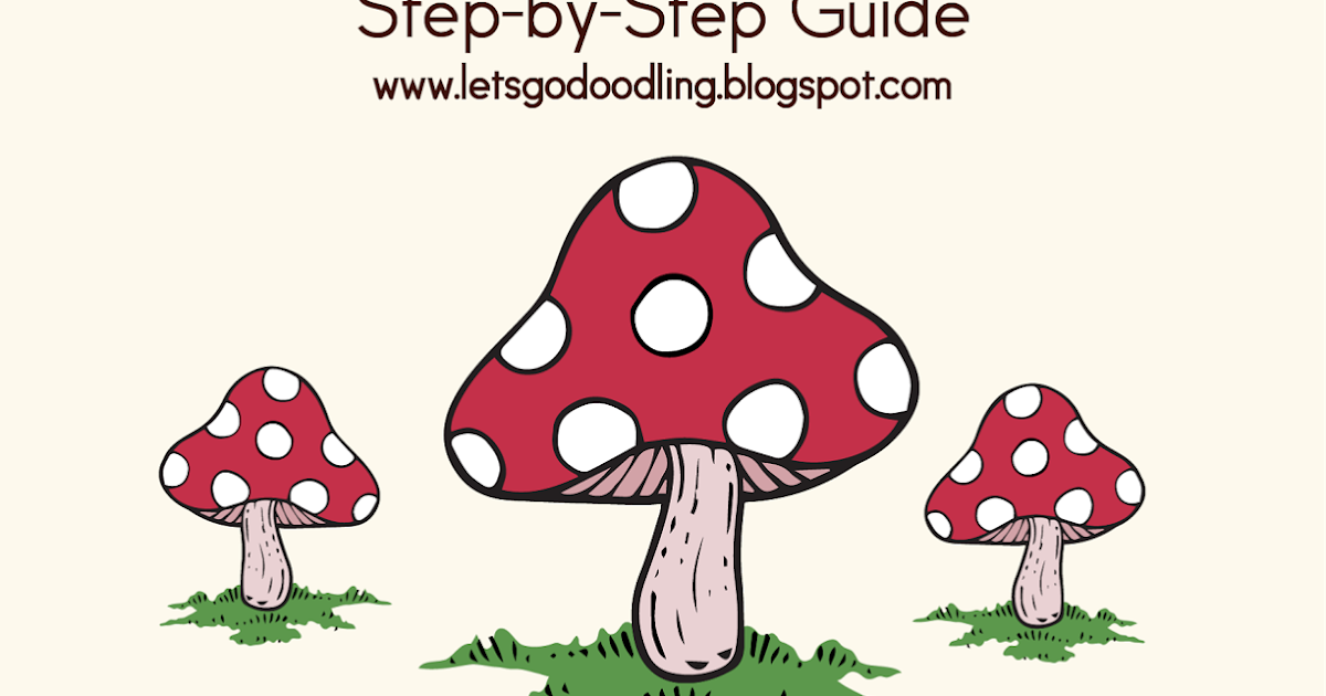 How To Draw Mushroom Easy Step By Step Drawing Tutorial