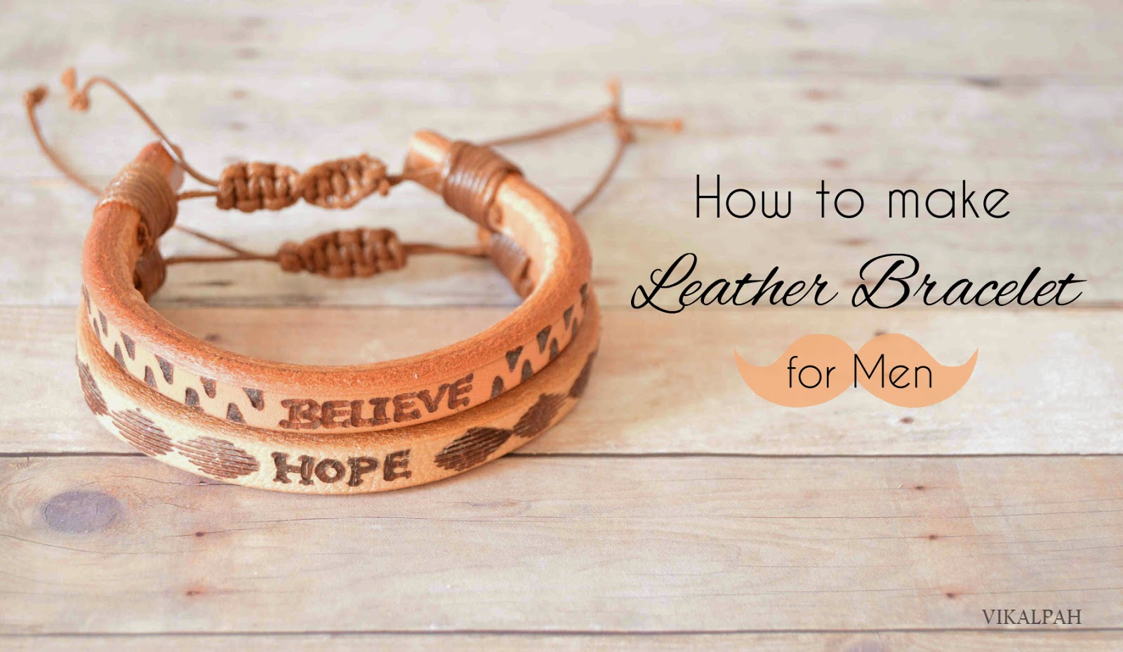 Vikalpah How to make leather bracelet for men