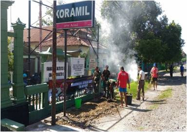 PEMBERSIHAN LINGKUNGAN DALAM RANGKA HJK