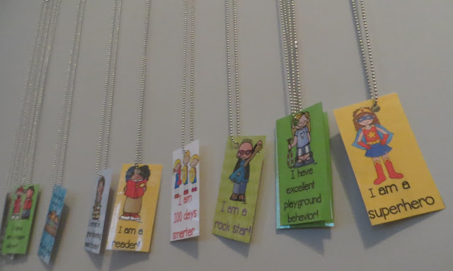 Ways to store and organize brag tags (a positive classroom management tool).