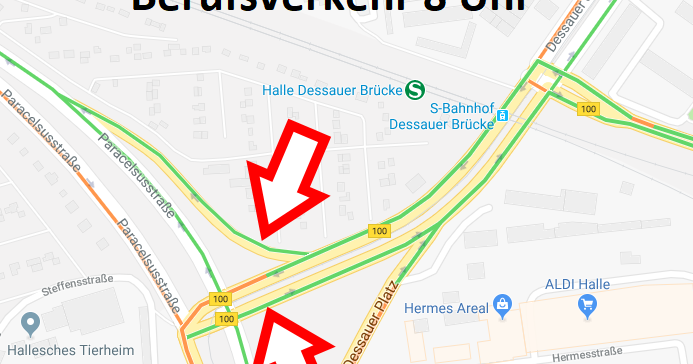 Nordtangente Halle Saale