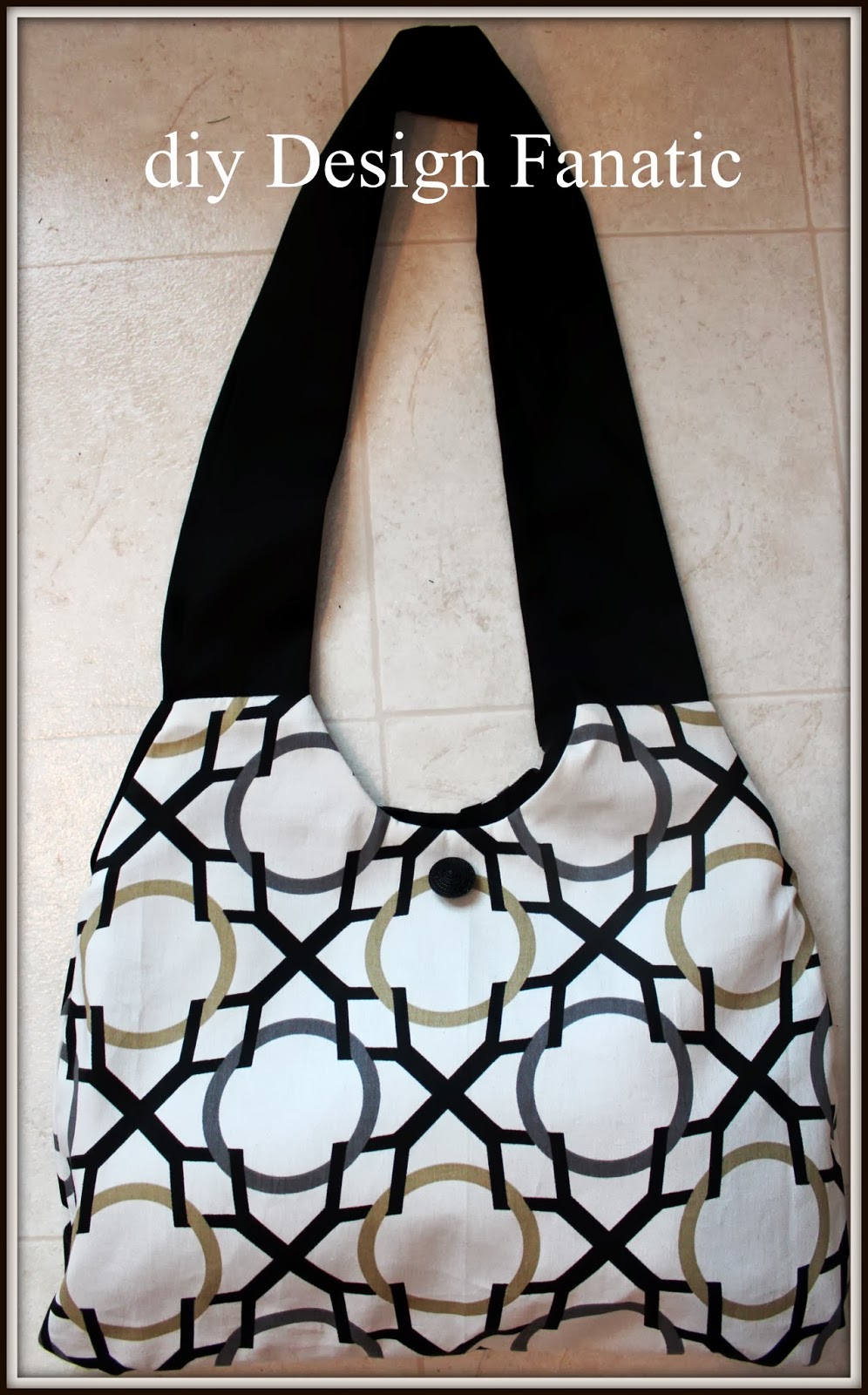 hobo bag, sewing project, fabric hobo bag