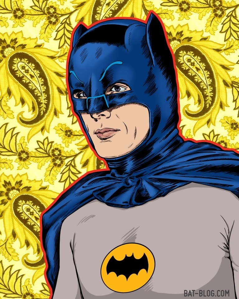 BAT - BLOG : BATMAN TOYS and COLLECTIBLES: Kevin Stark's ADAM WEST 1966  BATMAN Tribute Artwork