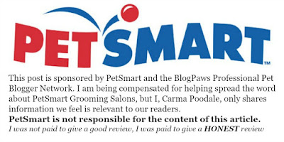 PetSmart logo with blog clause 