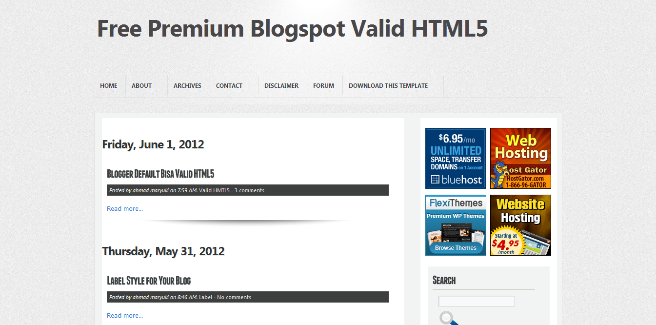 Valid html. Valid html