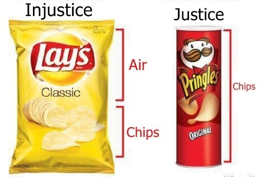 Injustice vs Justice - Bag of air