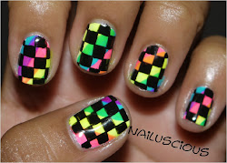 checkered checker rainbow nail acrylic tool dotting nails shoe paint pattern square process corner into wanting decided such while ve