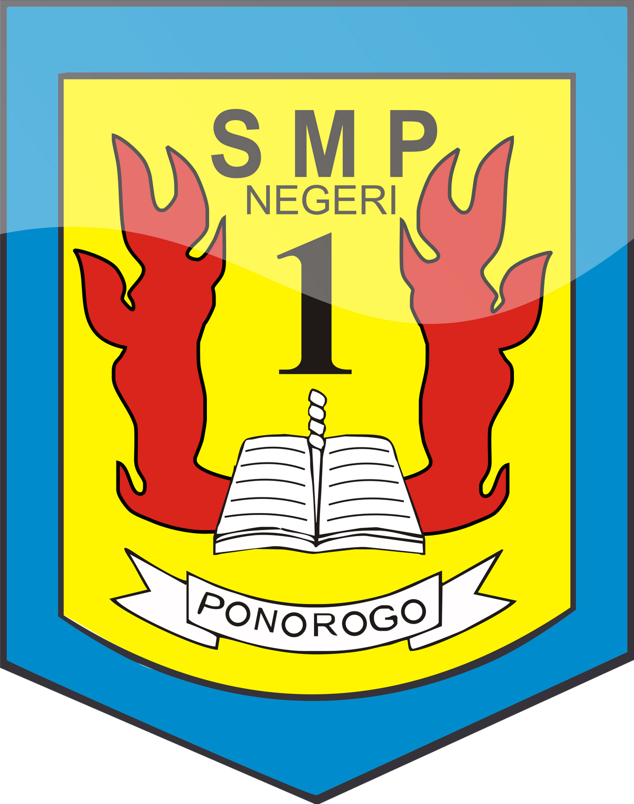 All About Zapo: Logo SMP Negeri 1 Ponorogo