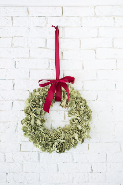 Corona Navidad Flores