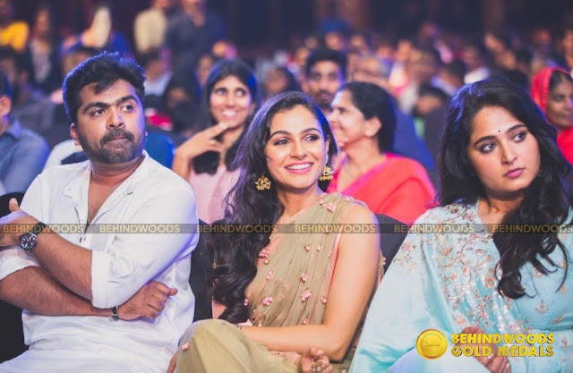 Anushka Shetty with STR and andrea jeremiah at the BWGoldMedals