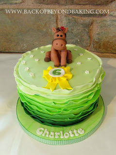pony themed birthday cake