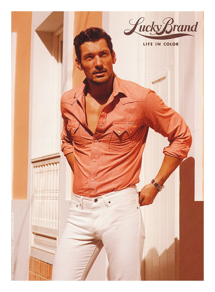 David Gandy Source LUCKY BRAND S/S 2012 Ad Campaign