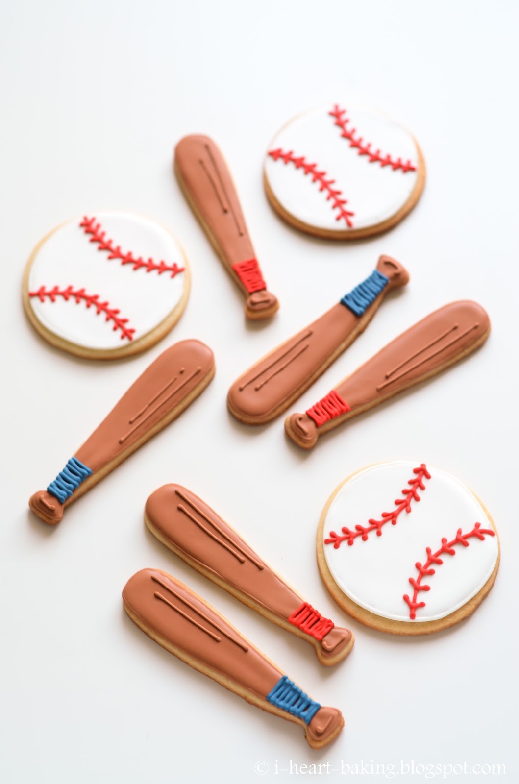 i heart baking! baseball cookies for a little slugger baby shower