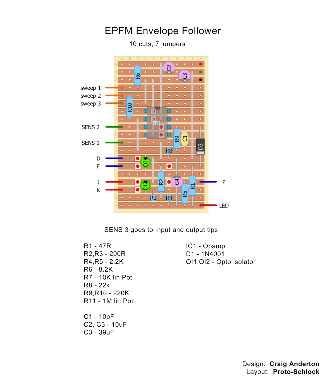 Envelope Follower Circuit Diagram