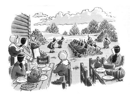 Image result for thanksgiving cartoon new yorker