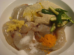 chingri bhapa steamed prawn