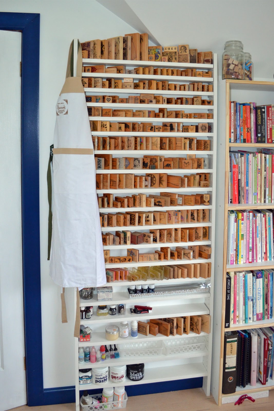 Paper Trek WOODEN STAMP STORAGE