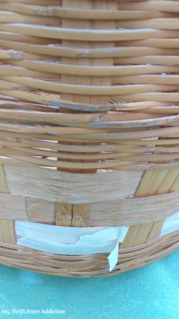 Upcycled farmhouse basket
