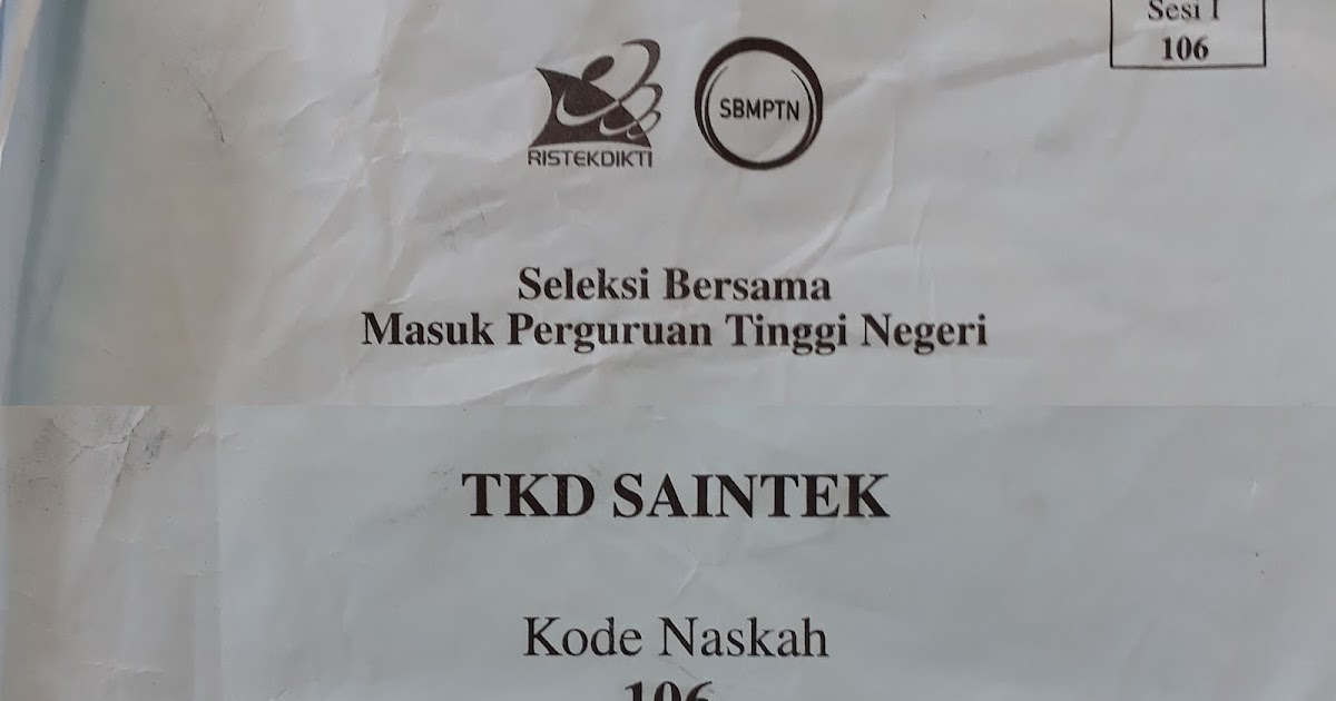 Soal Dan Pembahasan Sbmptn Matematika Dasar Sma Kelompok Saintek Tahun 2017 Kode 106 Defantri Com