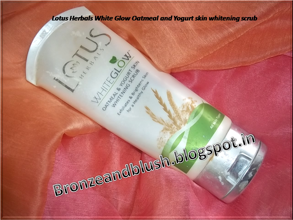 Lotus Herbals WhiteGlow Oatmeal & Yogurt Skin Whitening Scrub My