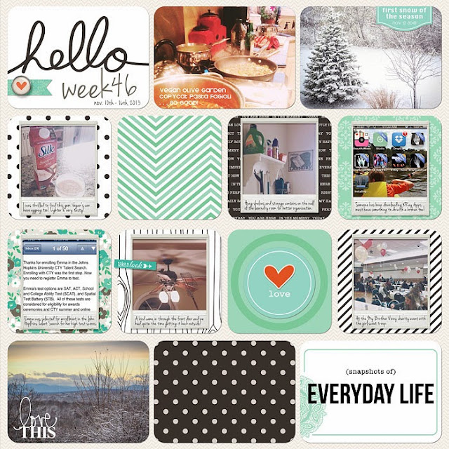 PrettyinPosies: Memory Keeping Monday ... Digital Project Life Weeks 45 ...