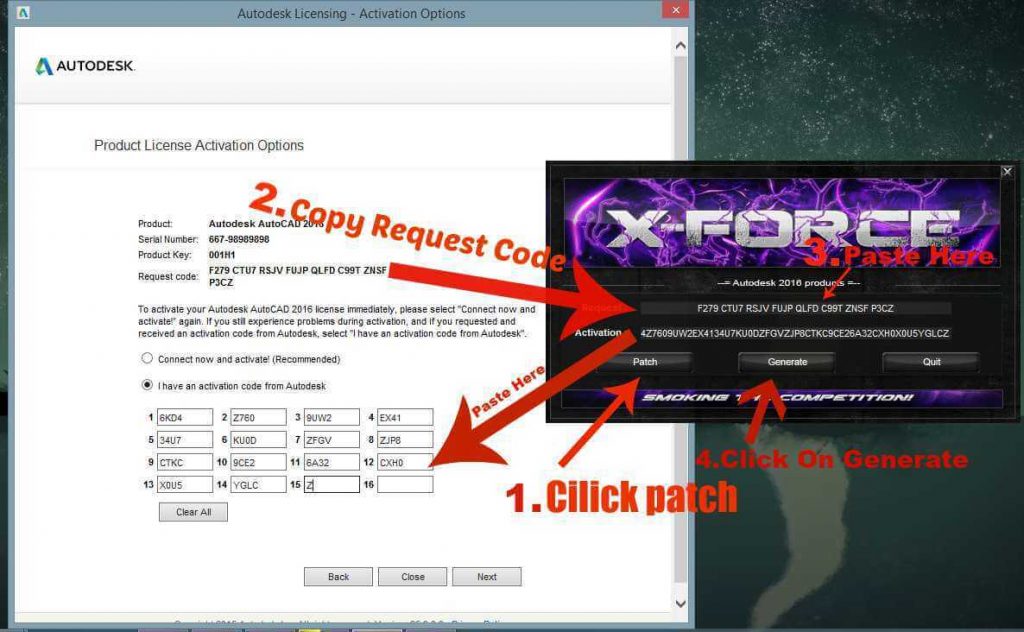 Download xforce keygen autocad 2016 64-bit