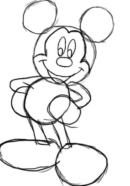 How to Draw Mickey Mouse - Draw Central