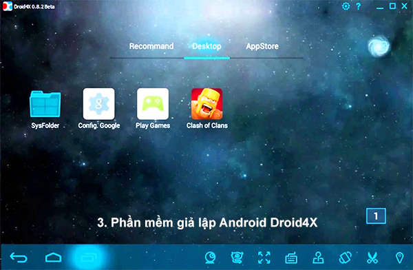 Phần mềm giả lập Android Droid4X