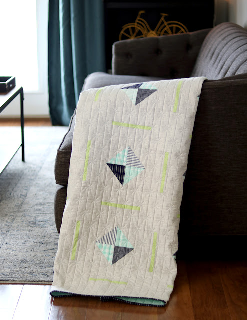 Sidewalk Quilt by Andy of A Bright Corner // pattern from Rainy Day Sewing book