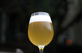 Risked my camera out in the rain for this shot of my Alsatian Saison!