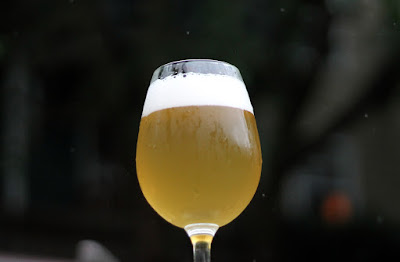 Risked my camera out in the rain for this shot of my Alsatian Saison!