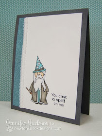 Wizard card using Magical Dreams Stamps by Newton's Nook Designs