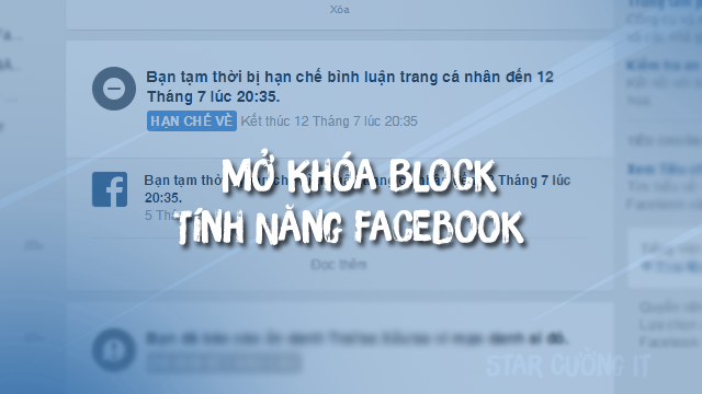 Mở Khóa Block Tính Năng Facebook ( Đăng bài , Chia sẻ , Cmt , Like , … ) 