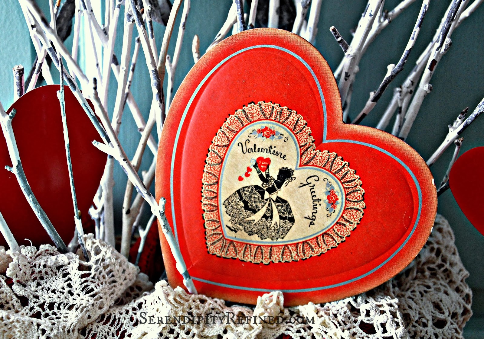 Serendipity Refined Blog: Simple DIY Valentines Day Door Decor
