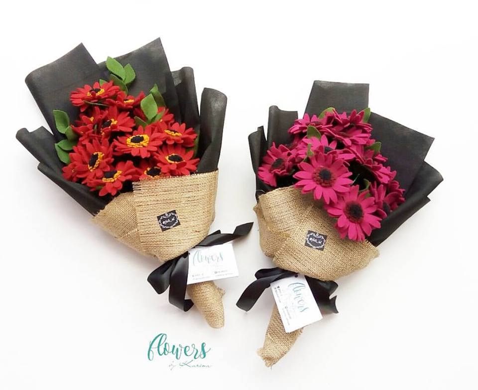 Cara Membuat Buket Bunga dari Kain Flanel Untuk Wisuda dan