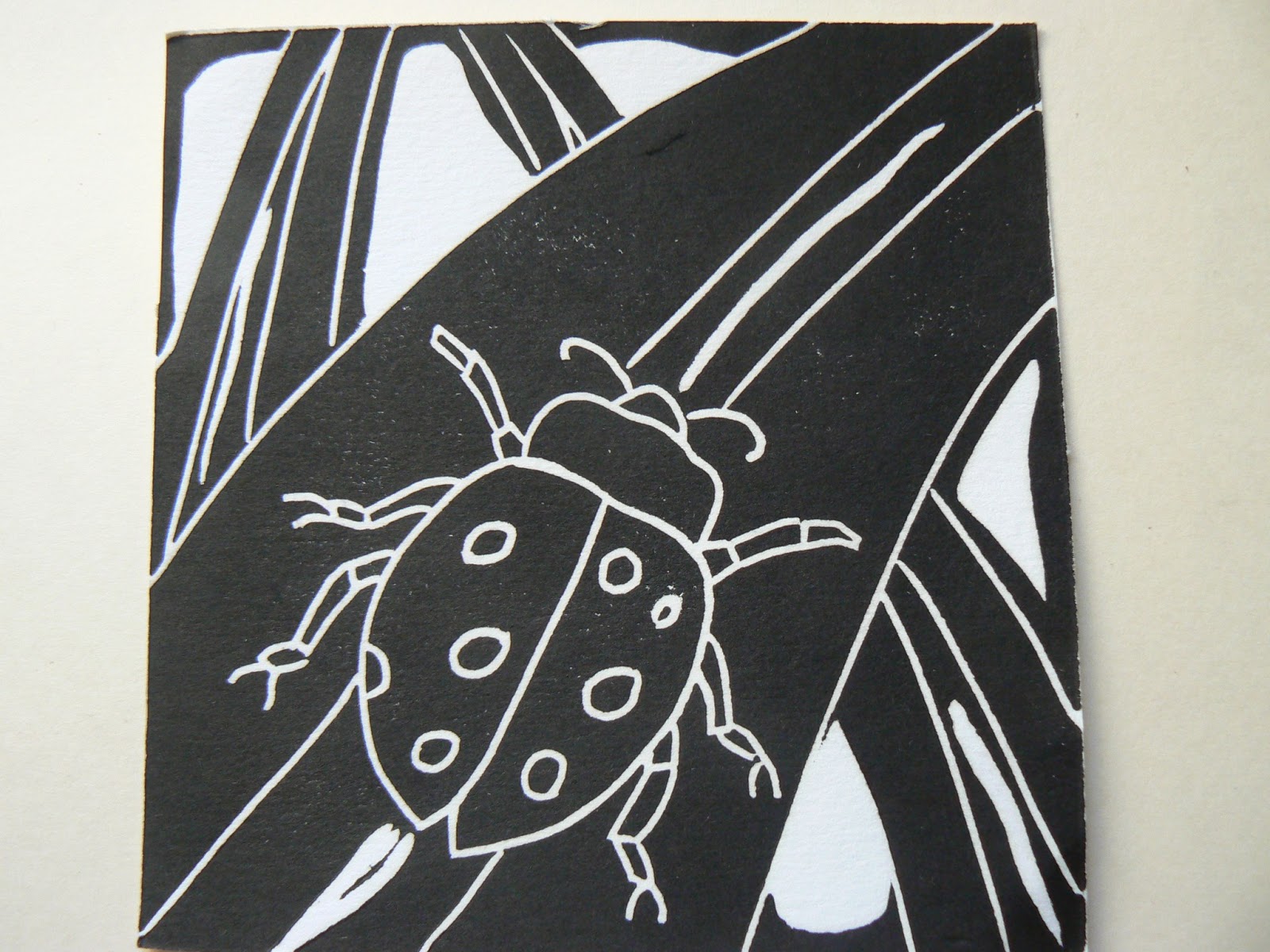 my pen brush and pencil: Ladybug Print