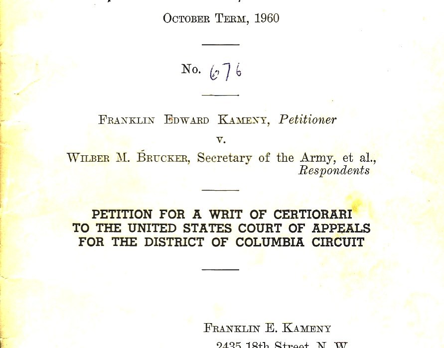 Certiorari Petition For Certiorari Supreme Court