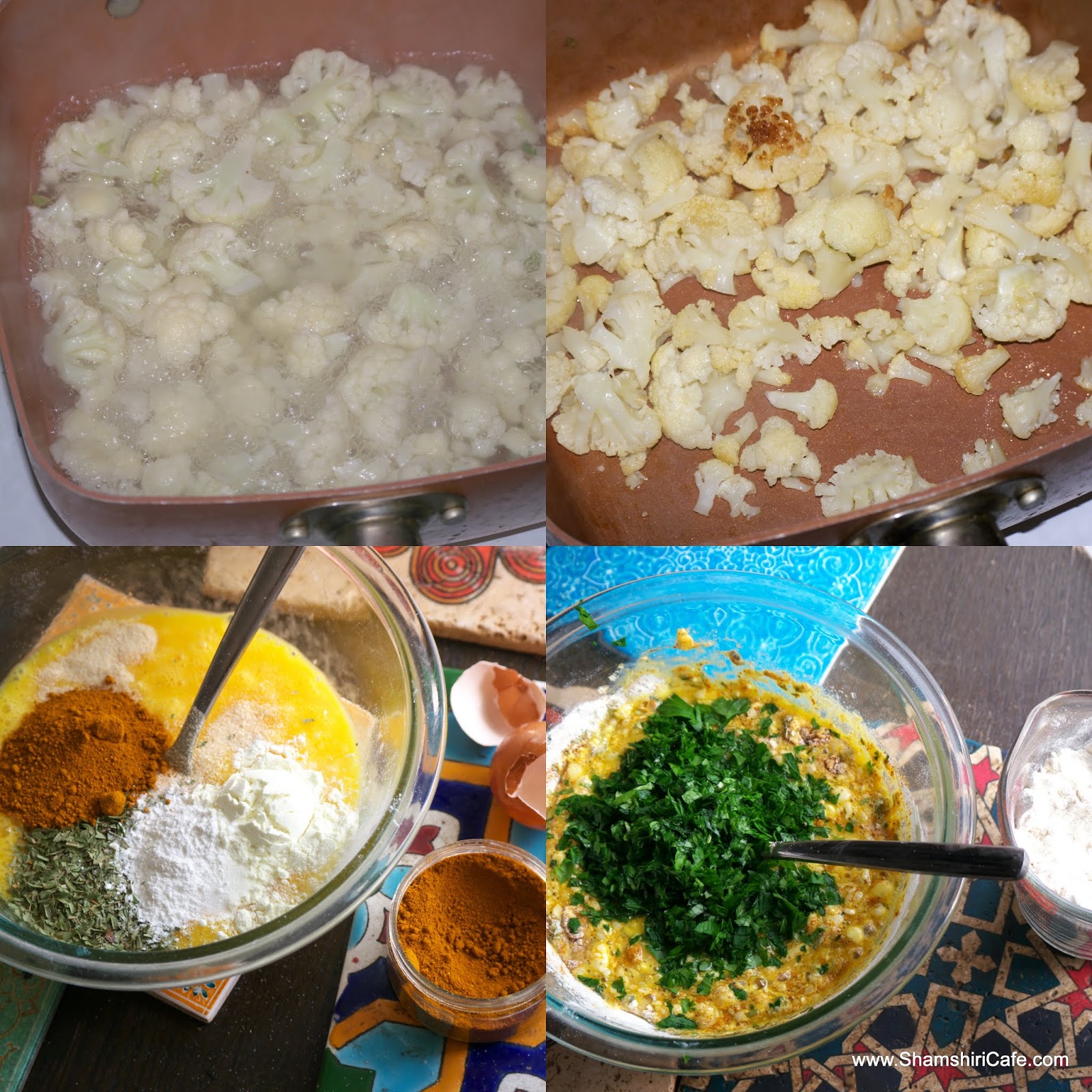 Mshat; Palestinian cauliflower fritter