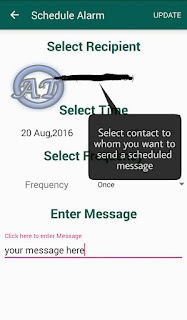 Schedule a WhatsApp message