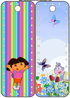 Imprimibles gratis de Dora la Exploradora. Marcapáginas imprimibles gratis de Dora la Exploradora.