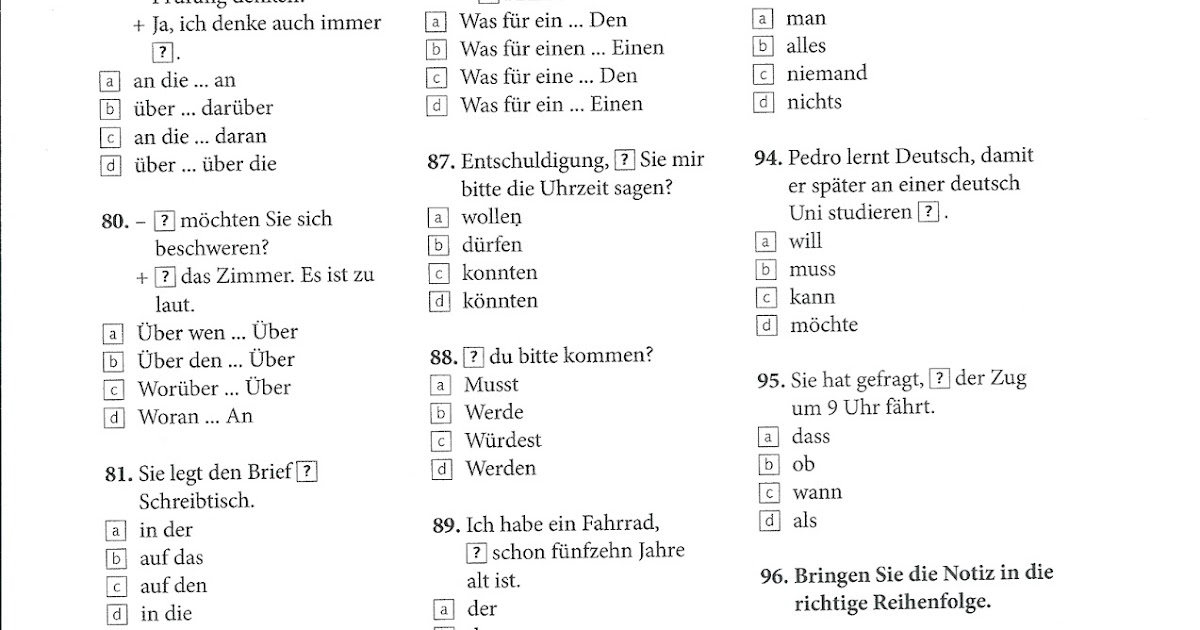 Einstufungstest Deutsch B2 Mit Lösungen Deutsch ist schön...kommt!: B2.1 -Einstufungstest