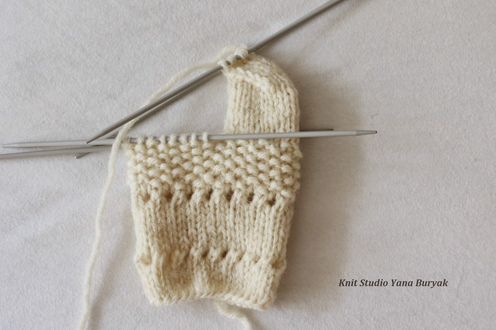 набираем петли на детские носки