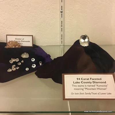 Lake County diamonds display at Lakeport Historic Courthouse Museum in Lakeport, California