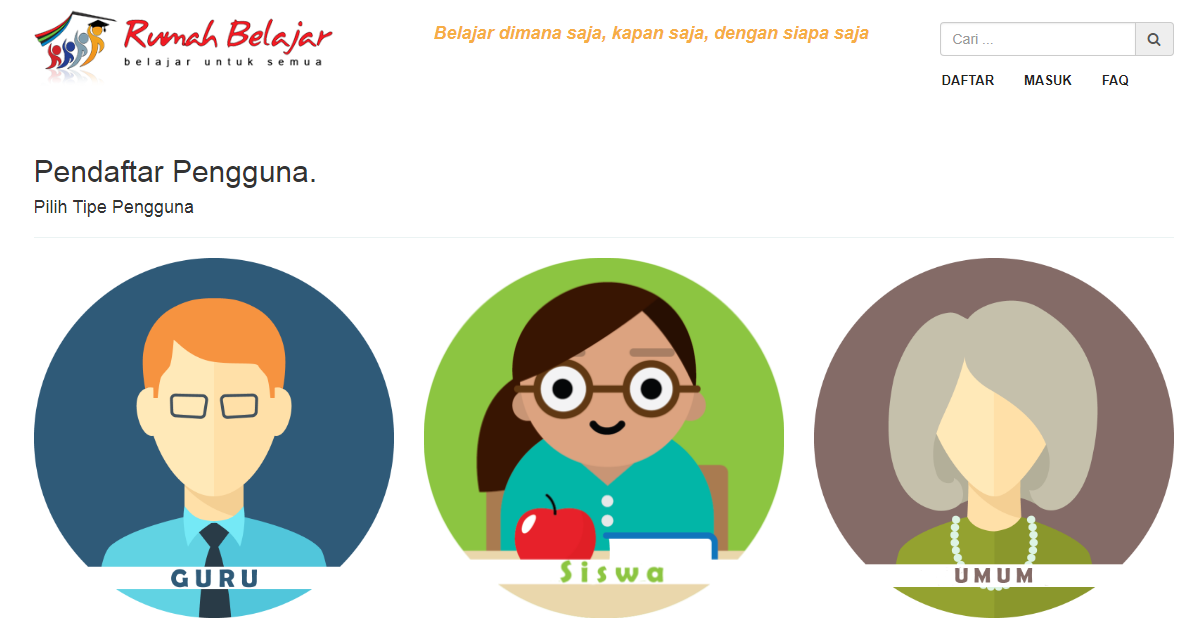 Cara Registrasi Login Daftar Rumah Belajar  Kemdikbud go 