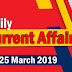 Kerala PSC Daily Malayalam Current Affairs 25 Mar 2019