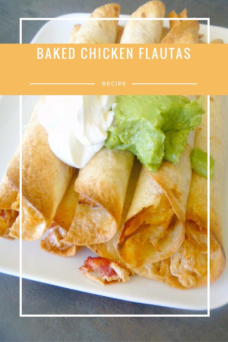 Slice of Southern Crispy Baked Chicken Flautas